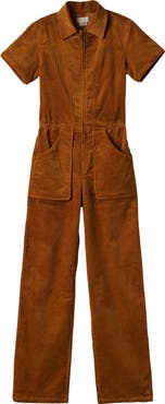 Brixton Stretch Cotton Corduroy Utility Jumpsuit