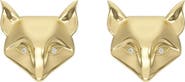 DESERI Fox Stud Earrings