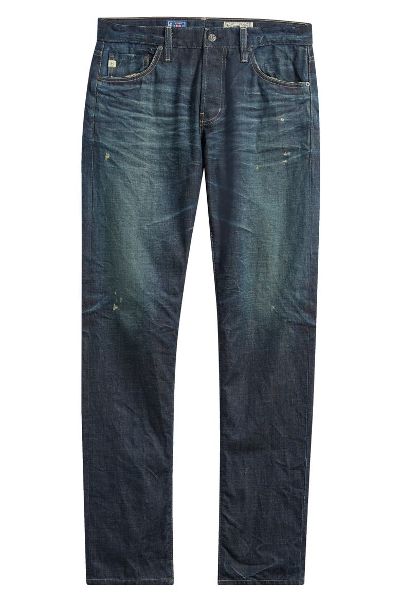 Tellis Distressed Modern Slim Jeans, Main, color, 5 YEARS RIVERSTONE