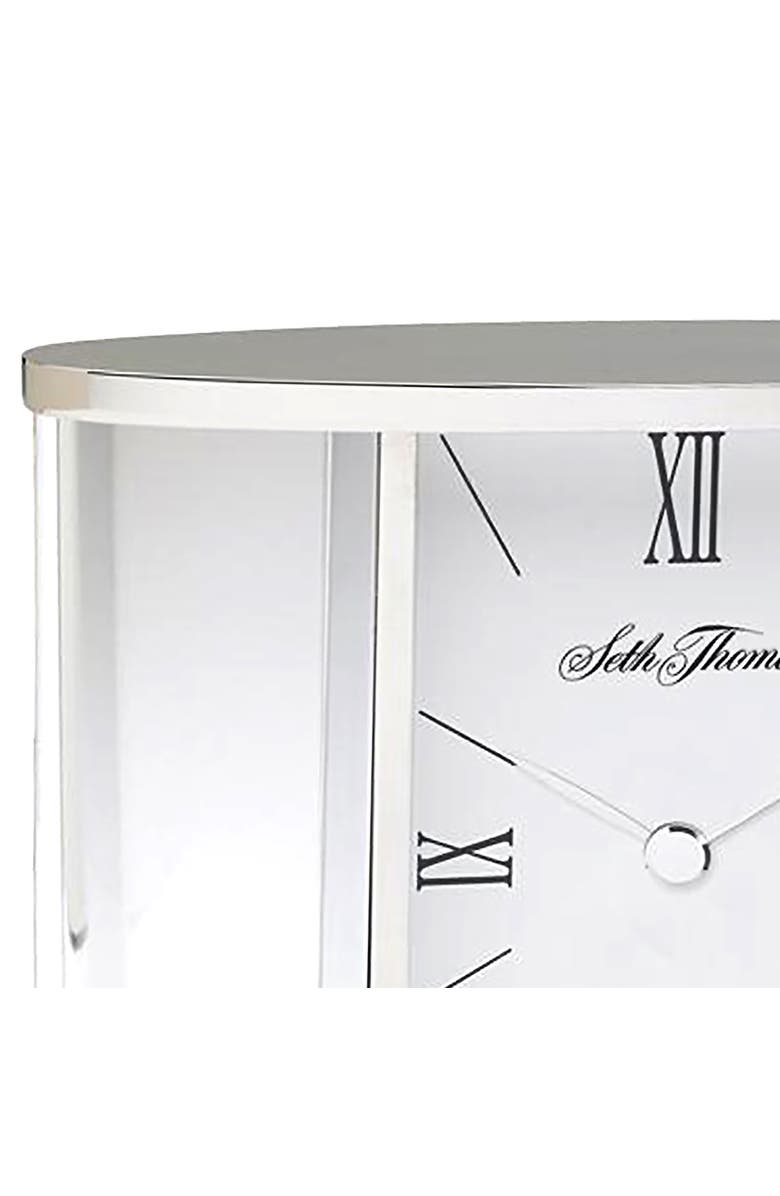 Seth Thomas Glass Carriage Table Clock, Alternate, color, Silver