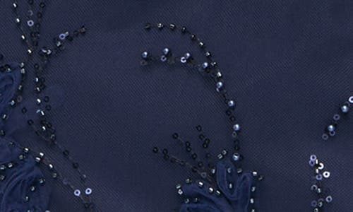 Js Collections Alex Embellished Flutter Sleeve Gown