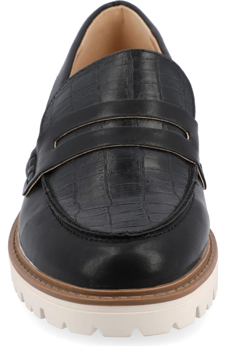 Journee Collection Kenly Penny Loafer - Wide Width, Alternate, color, Black