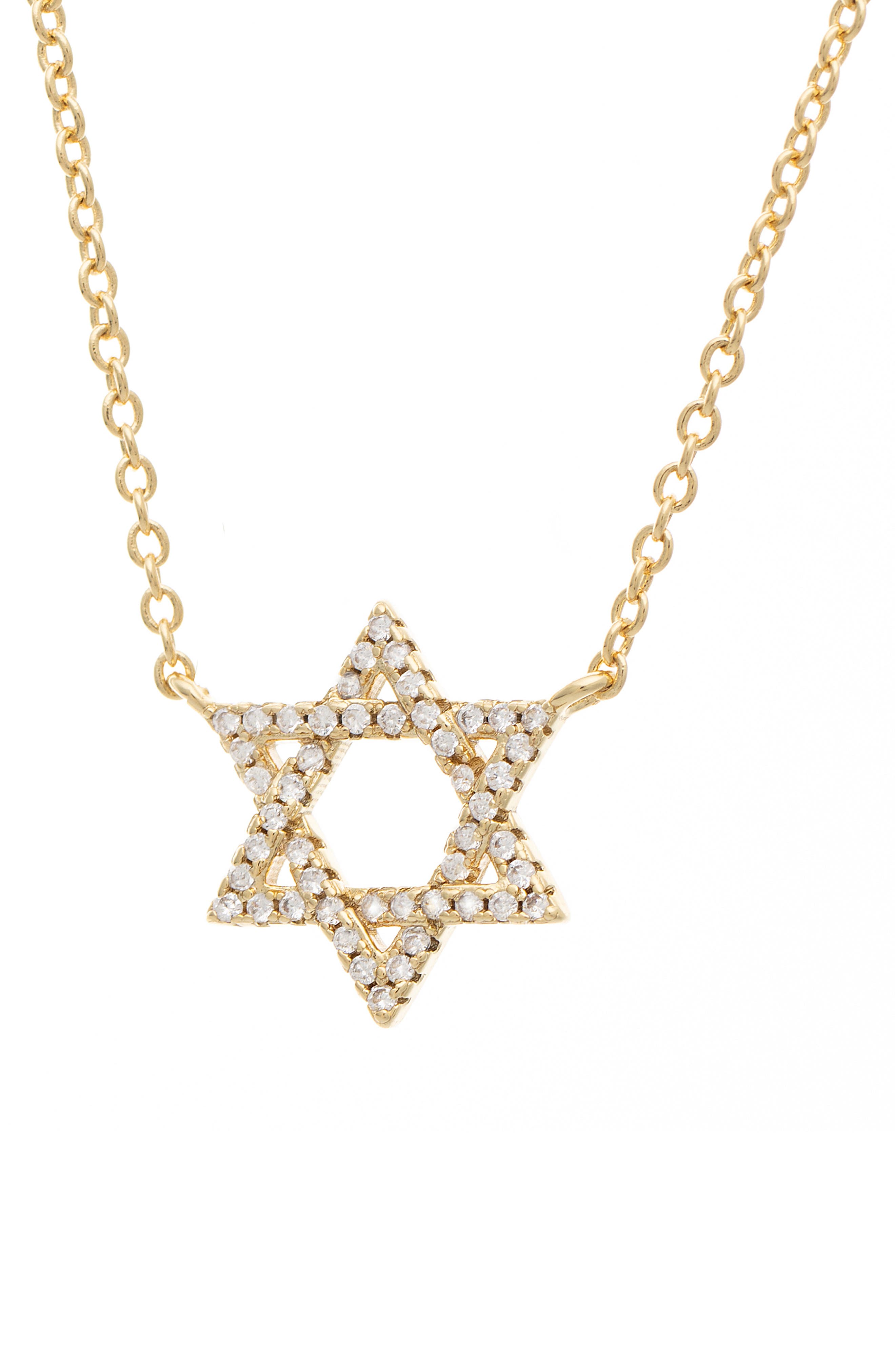RIVKA FRIEDMAN Pavé CZ Star of David Pendant Necklace