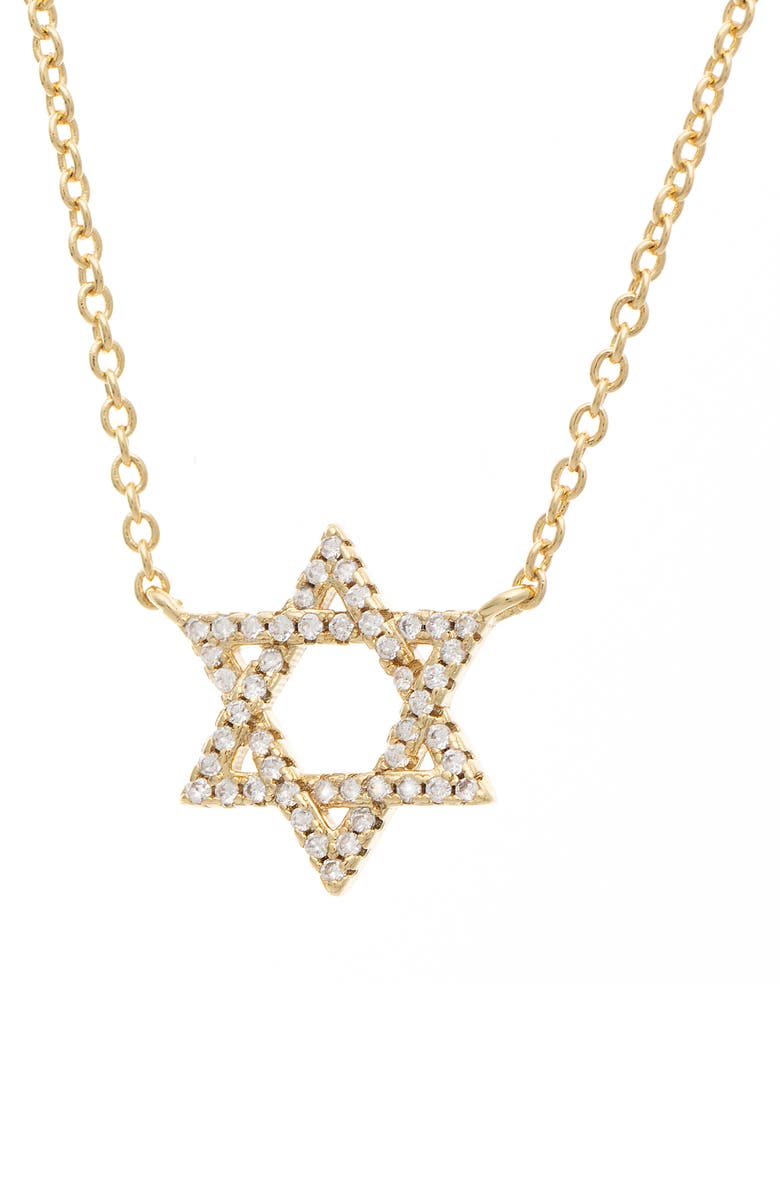 RIVKA FRIEDMAN Pavé CZ Star of David Pendant Necklace, Main, color, 