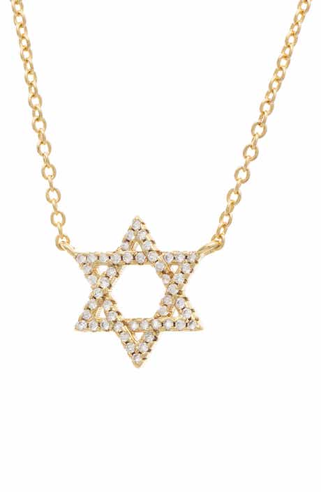 RIVKA FRIEDMAN Pavé CZ Star of David Pendant Necklace