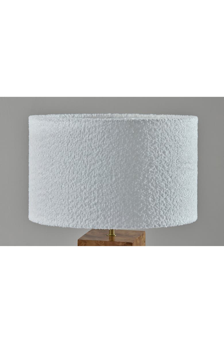 ADESSO LIGHTING Frederick Table Lamp, Alternate, color, Burled Wood/ Antique Brass