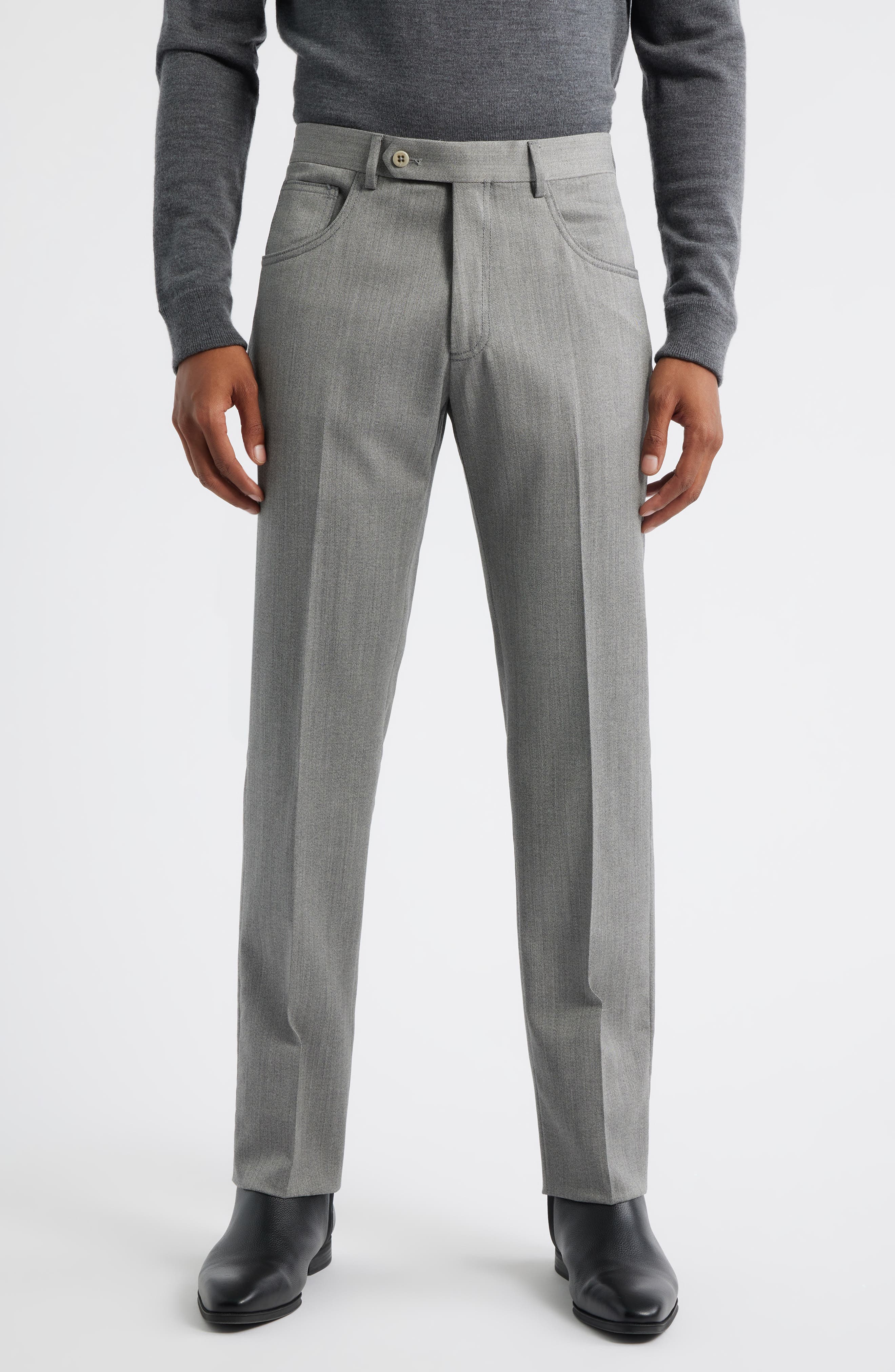 Zanella Parker Stretch Wool Trousers