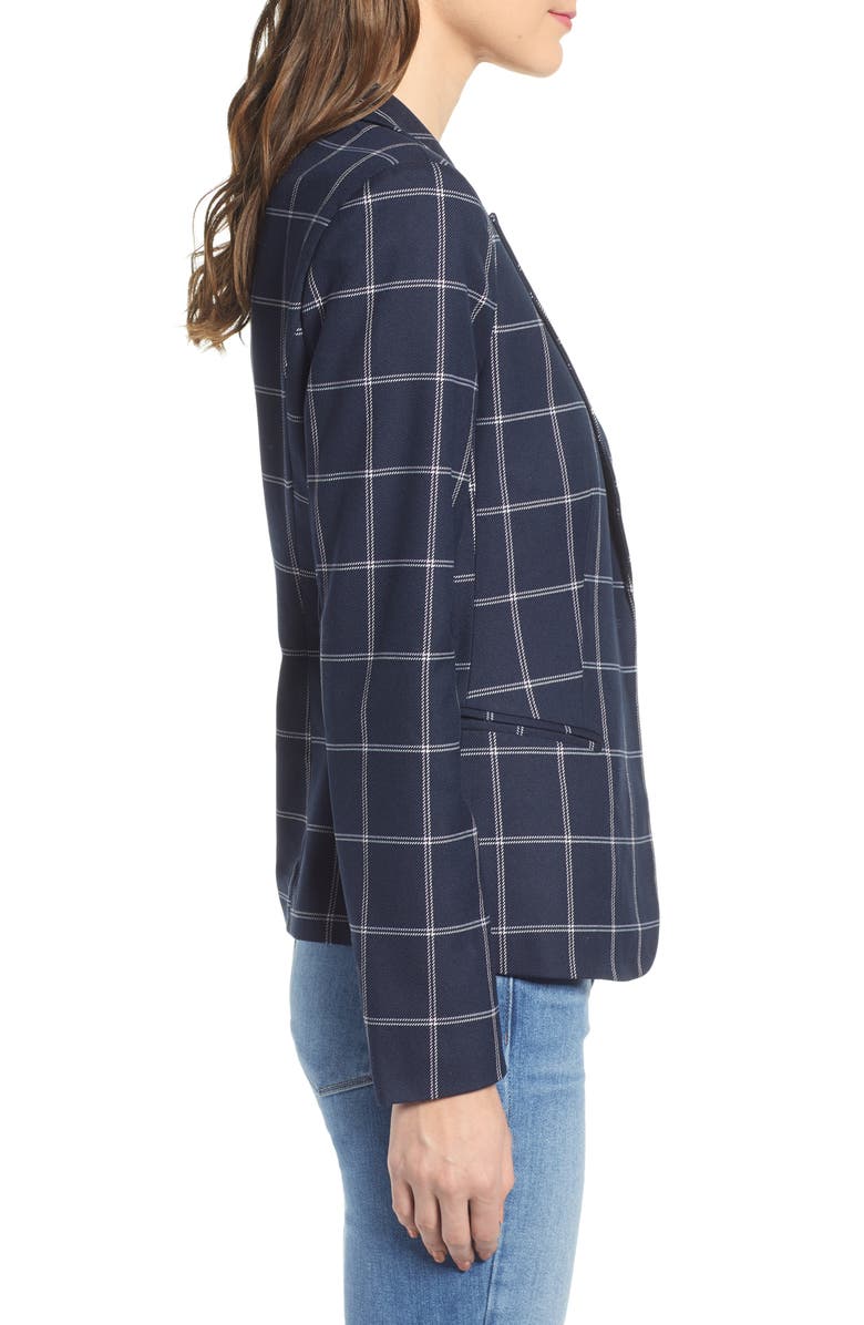 VERO MODA Windowpane Check Blazer, Alternate, color,