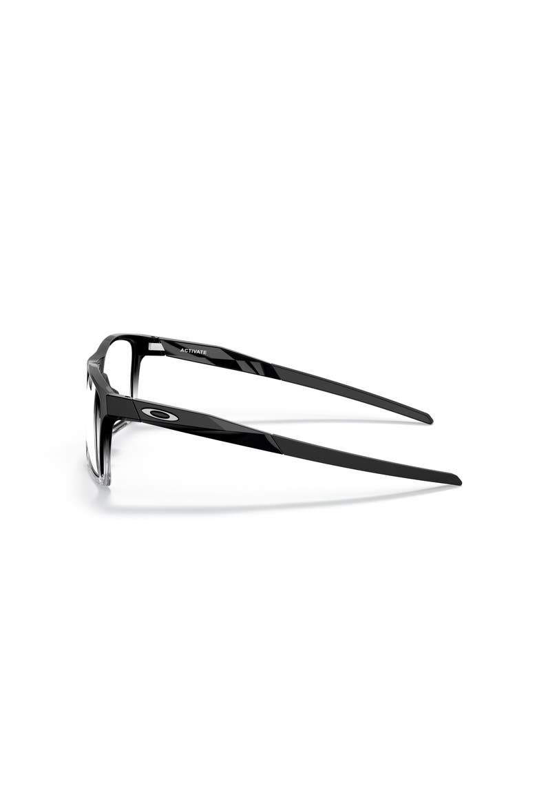 55mm Square optical glasses, Alternate, color, Black/ Clear