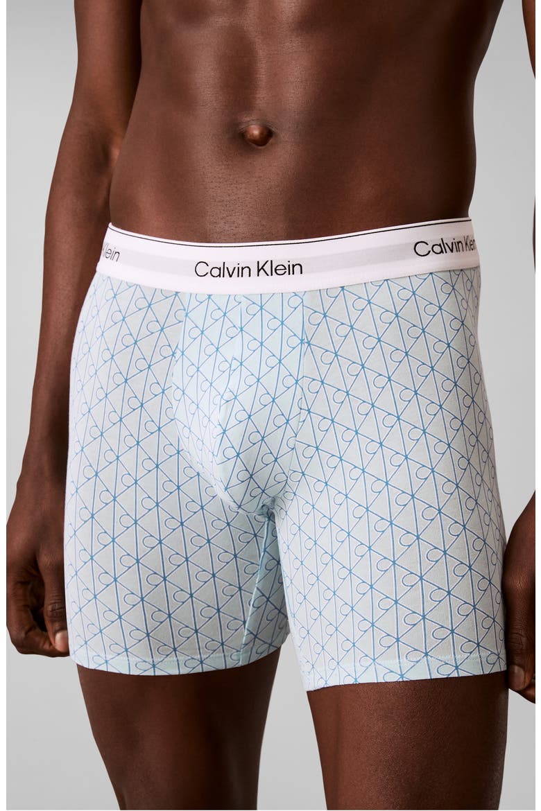 Icon 3-Pack Stretch Cotton Boxer Briefs, Alternate, color, GREY/ NIAGRA MIST/ CENDRE BLUE