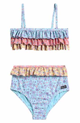 Kids' Cha Cha Floral Ruffle Two-Piece Swimsuit