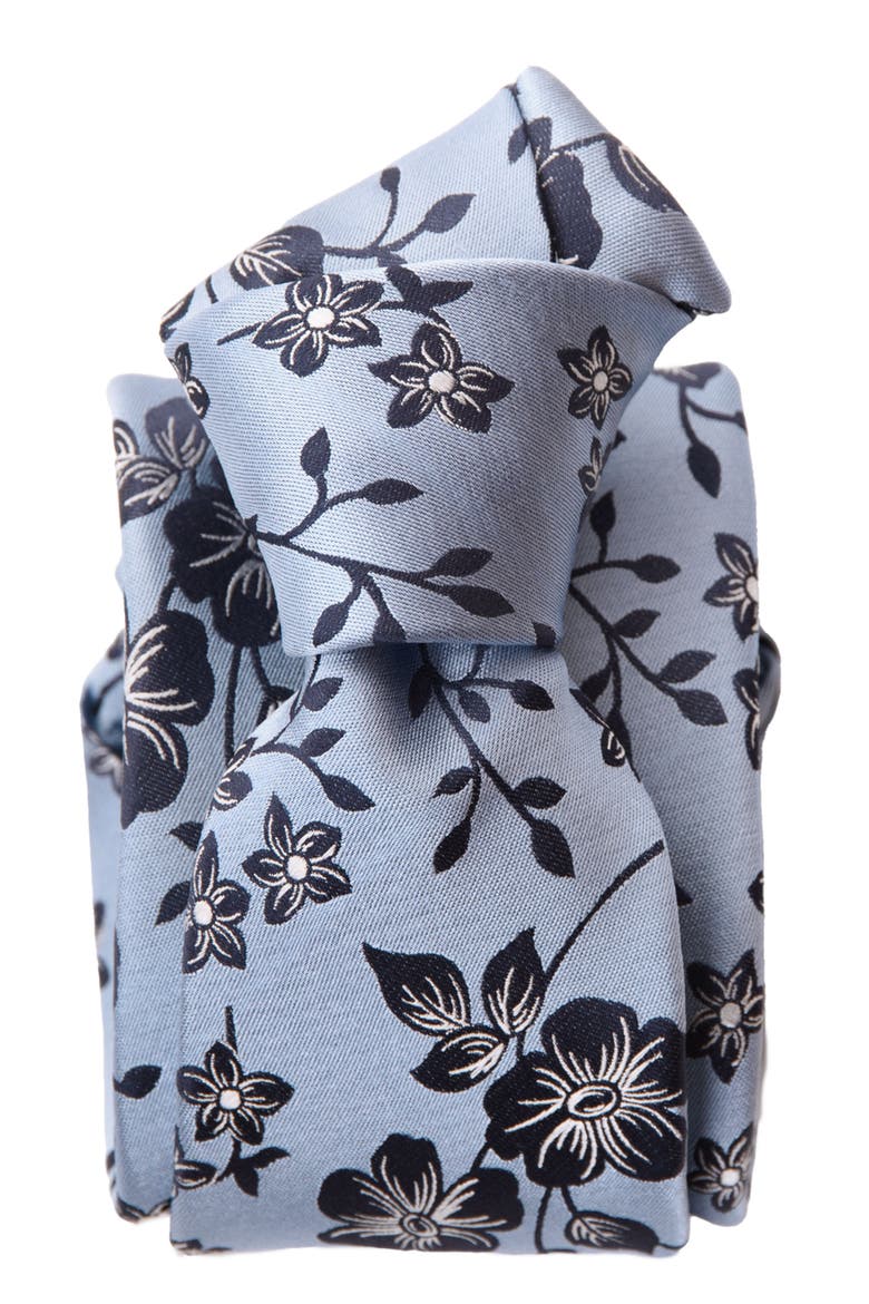 Silvio - Silk Jacquard Tie for Men, Alternate, color, Sky Blue
