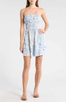 In the Sky Strapless Minidress
