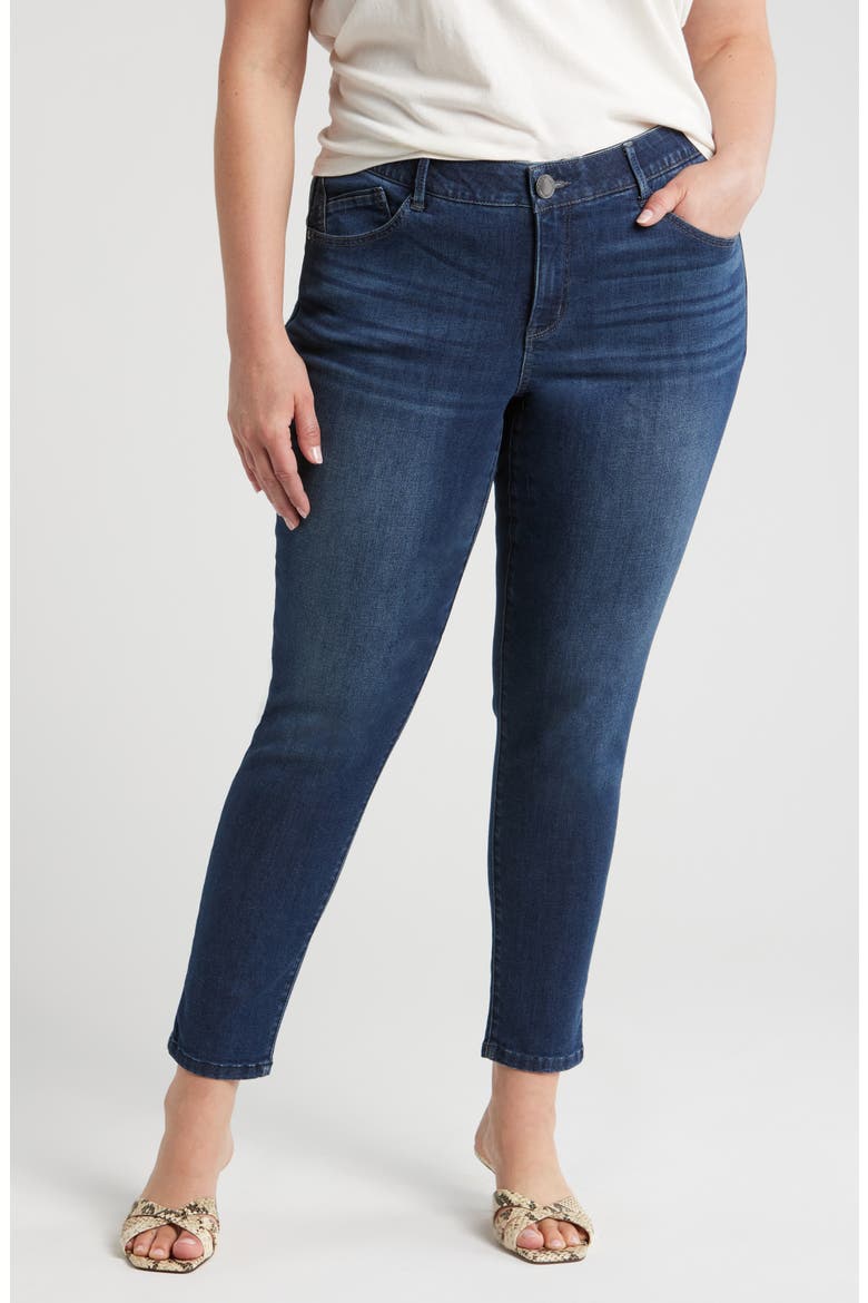 Sophie Stretch Ankle Skinny Jeans, Main, color, DARK NAVY