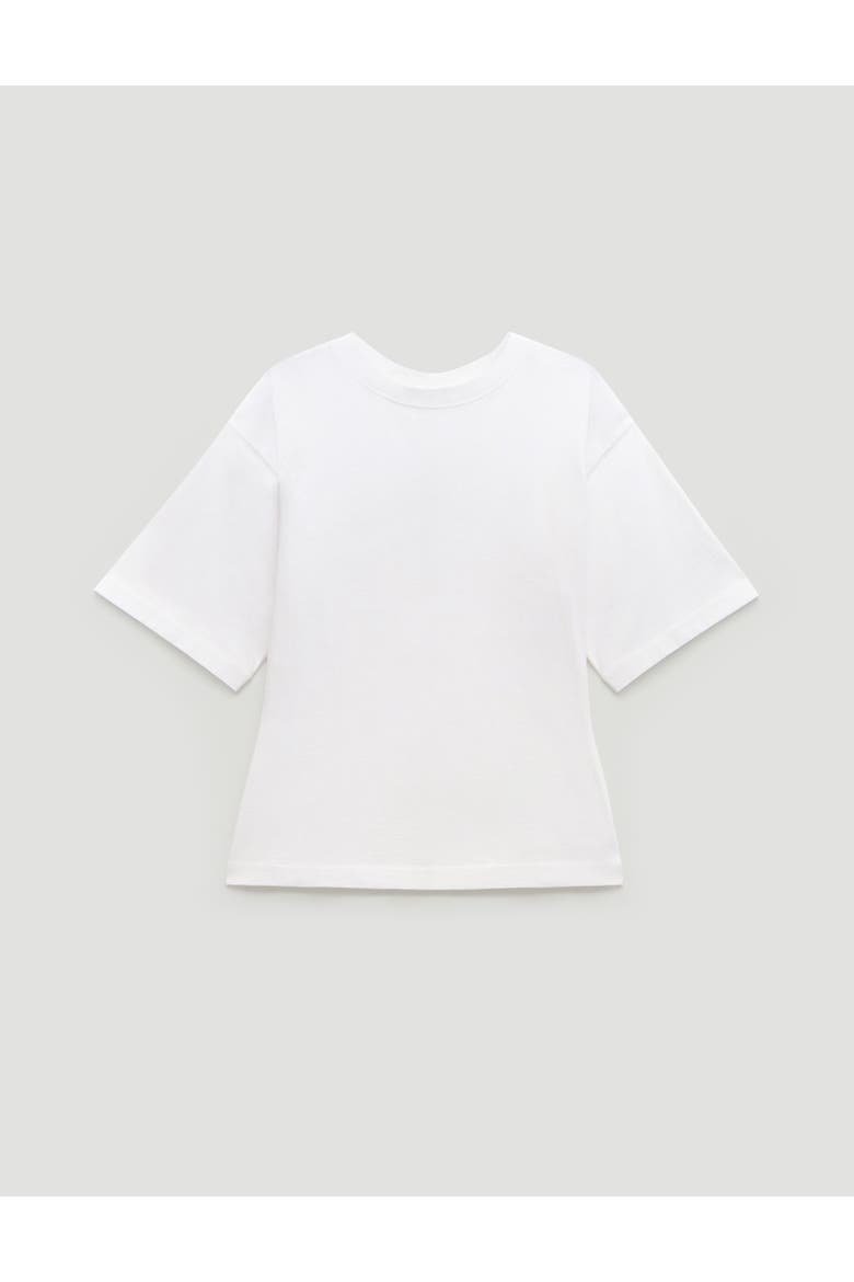 Zip Detail Short Sleeve T-Shirt, Alternate, color, White
