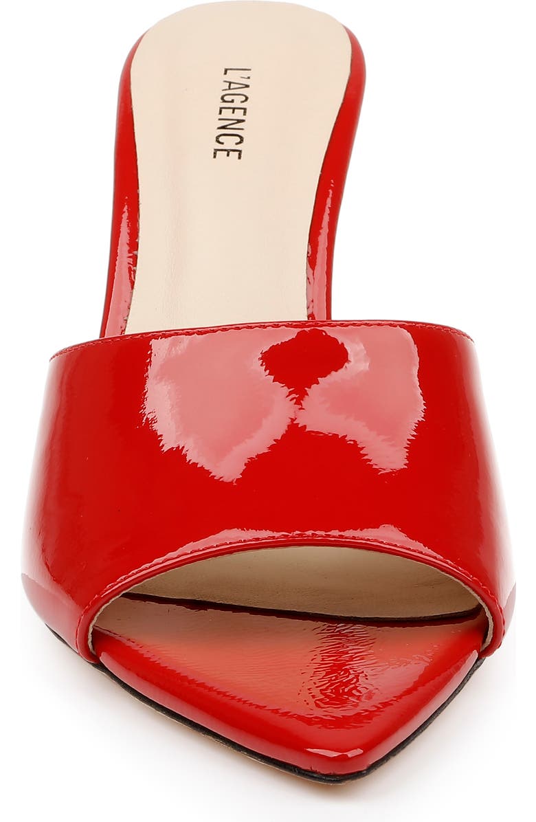 L'AGENCE Lolita VII Slide Sandal, Alternate, color, Red Patent
