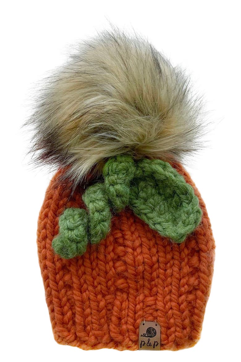 Pumpkin Beanie, Main, color, PUMPKIN