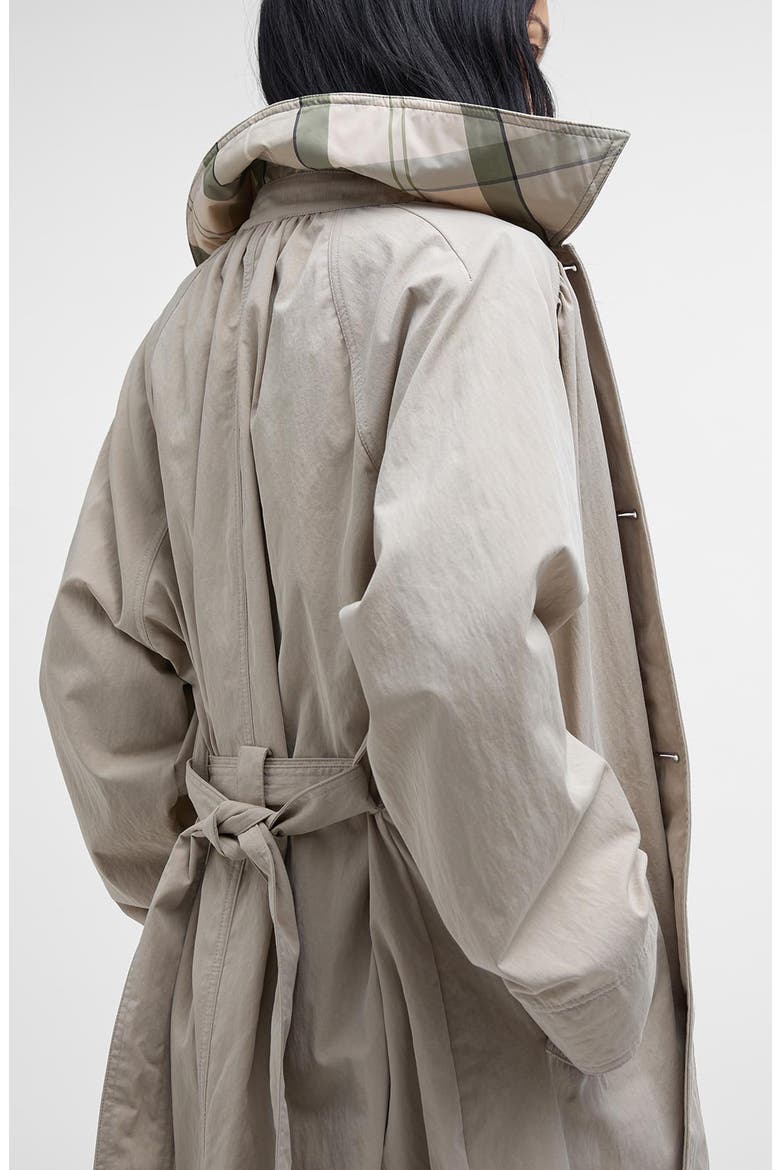 Garbo Showerproof Trench Coat, Alternate, color, LIGHT SAND ROSEMARY
