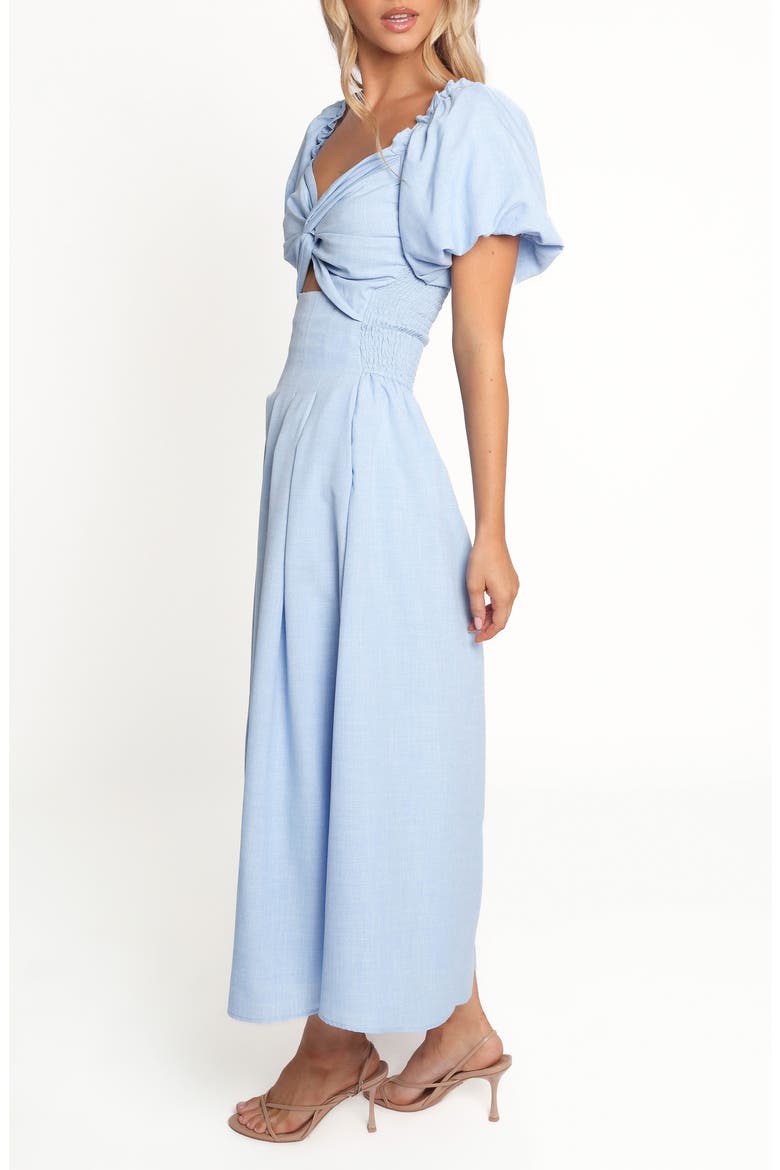 Cintra Puff Sleeve Maxi Dress, Alternate, color, BLUE