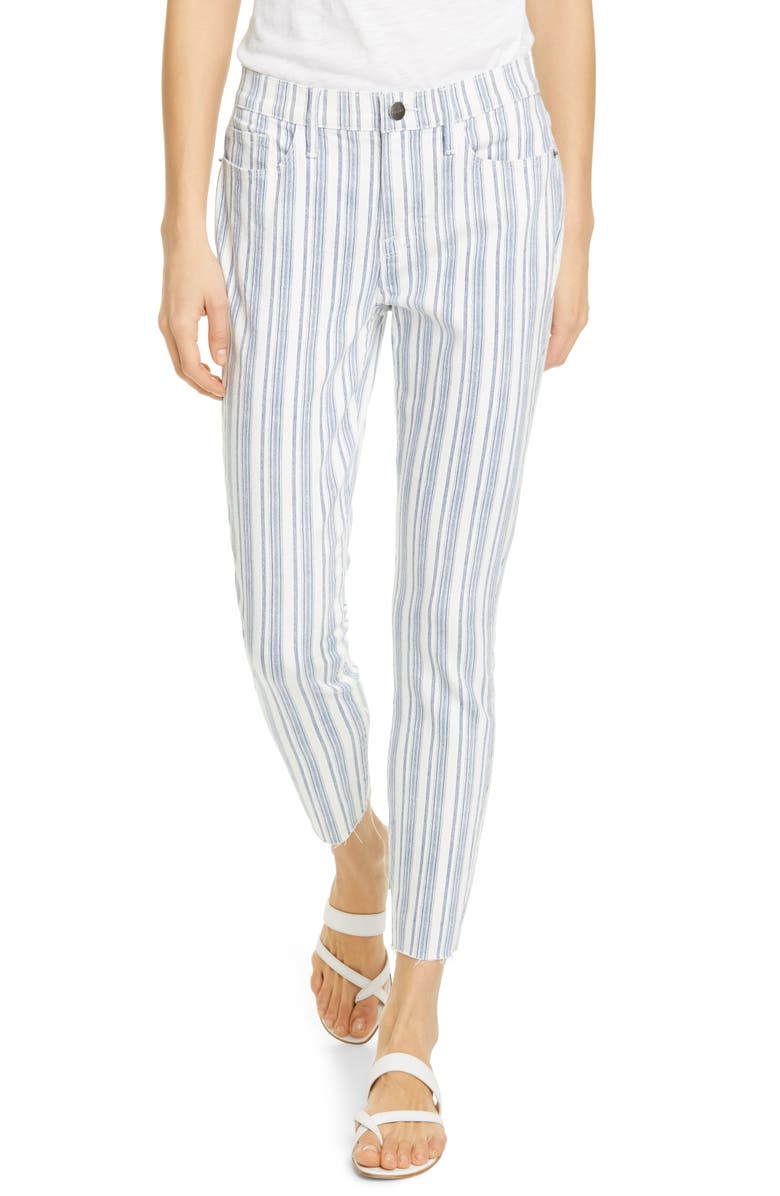 FRAME Le Skinny de Jeanne Surfer Stripe Ankle Skinny Jeans, Main, color,