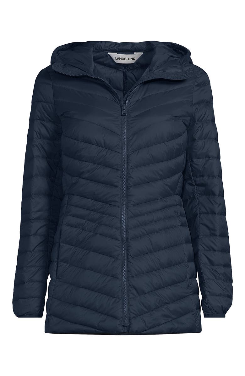 Lands' End Ultralight Packable Down Jacket, Alternate, color, Vintage Blue