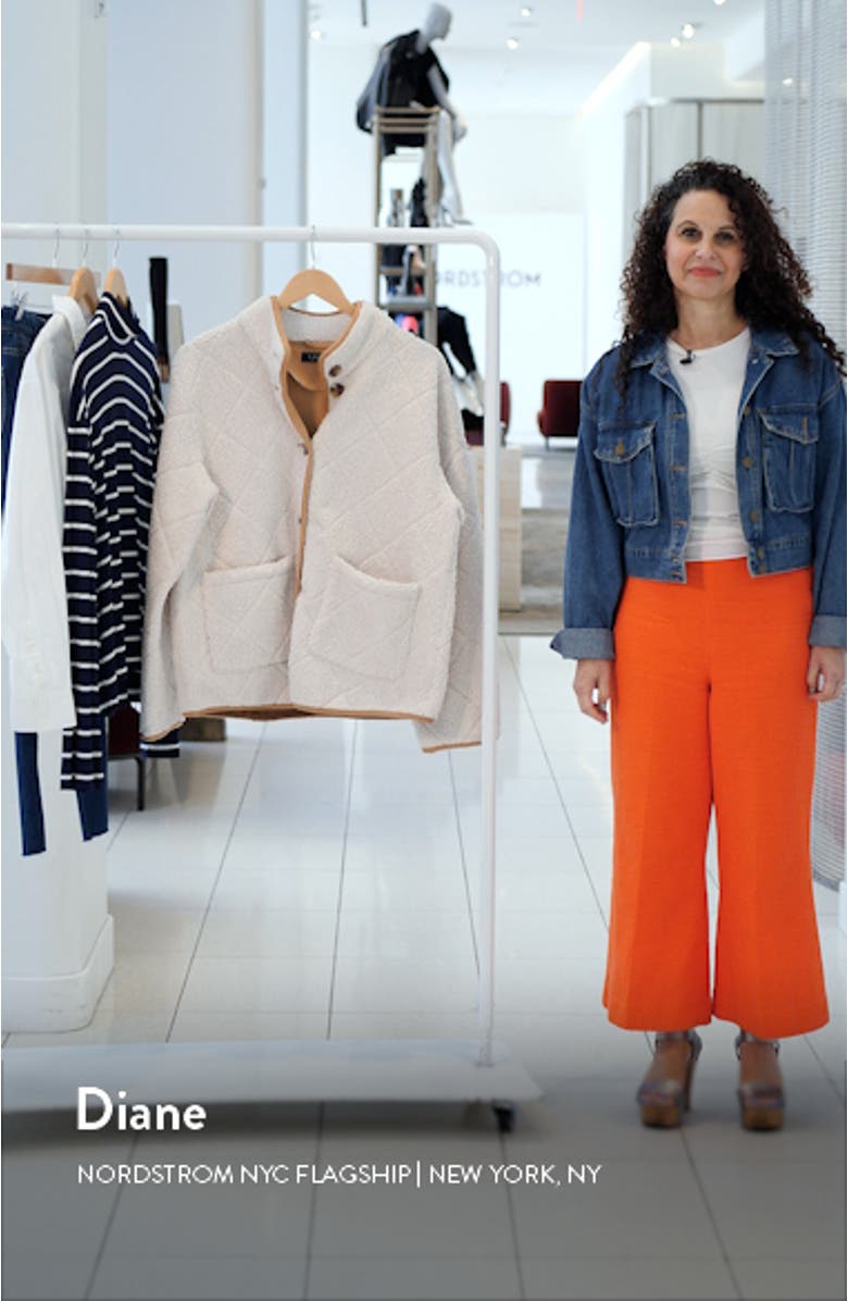 Quilted Faux Shearling Jacket, sales video thumbnail