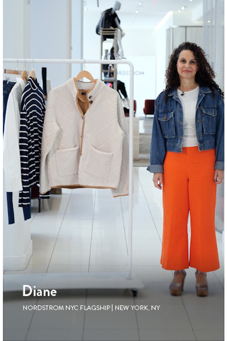 Quilted Faux Shearling Jacket video
