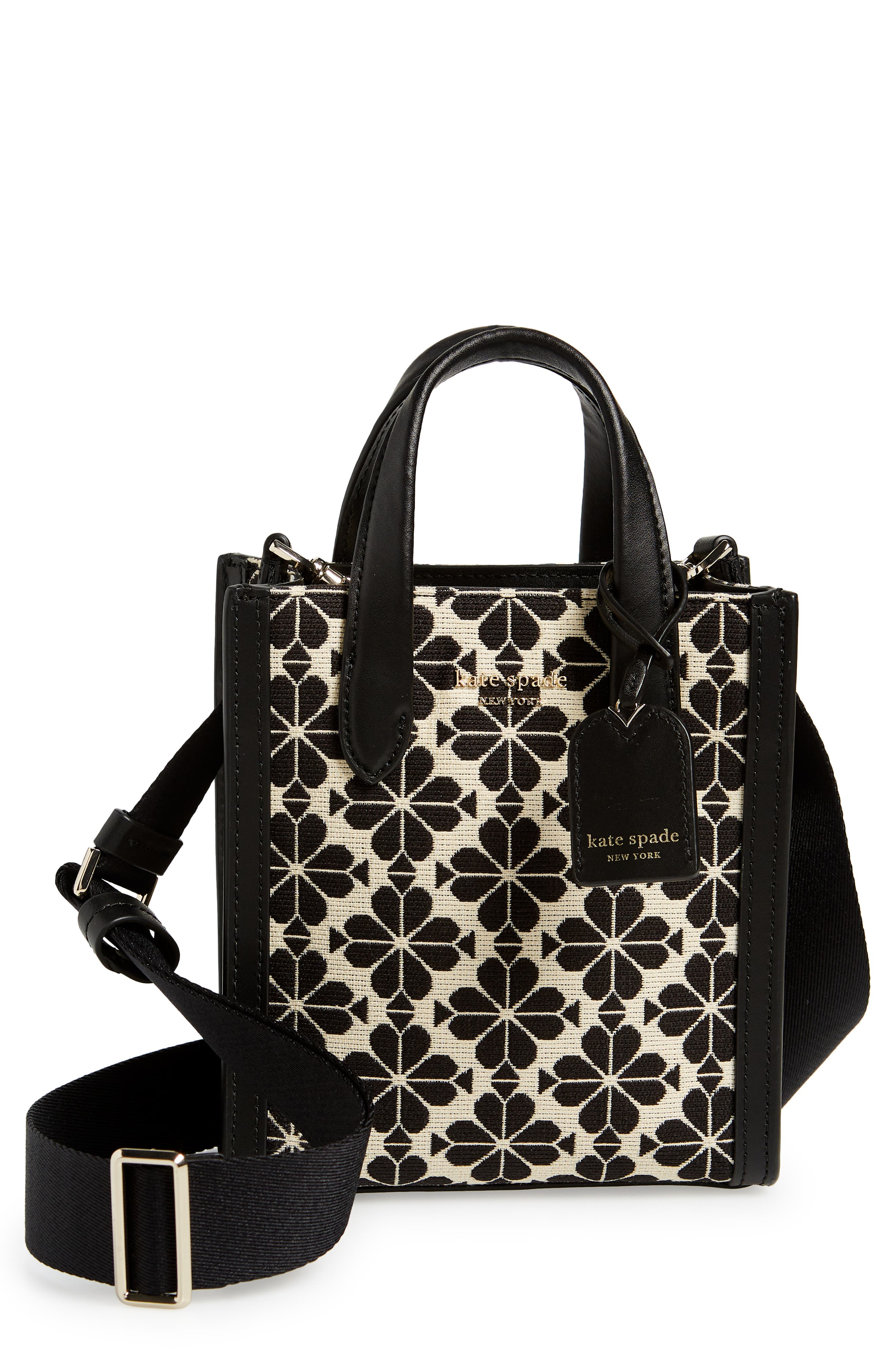 Kate Spade New York manhattan spade flower jacquard tote, Main, color, 