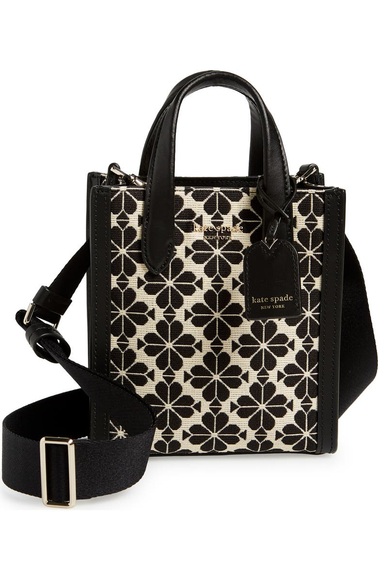 Kate Spade New York manhattan spade flower jacquard tote, Main, color,