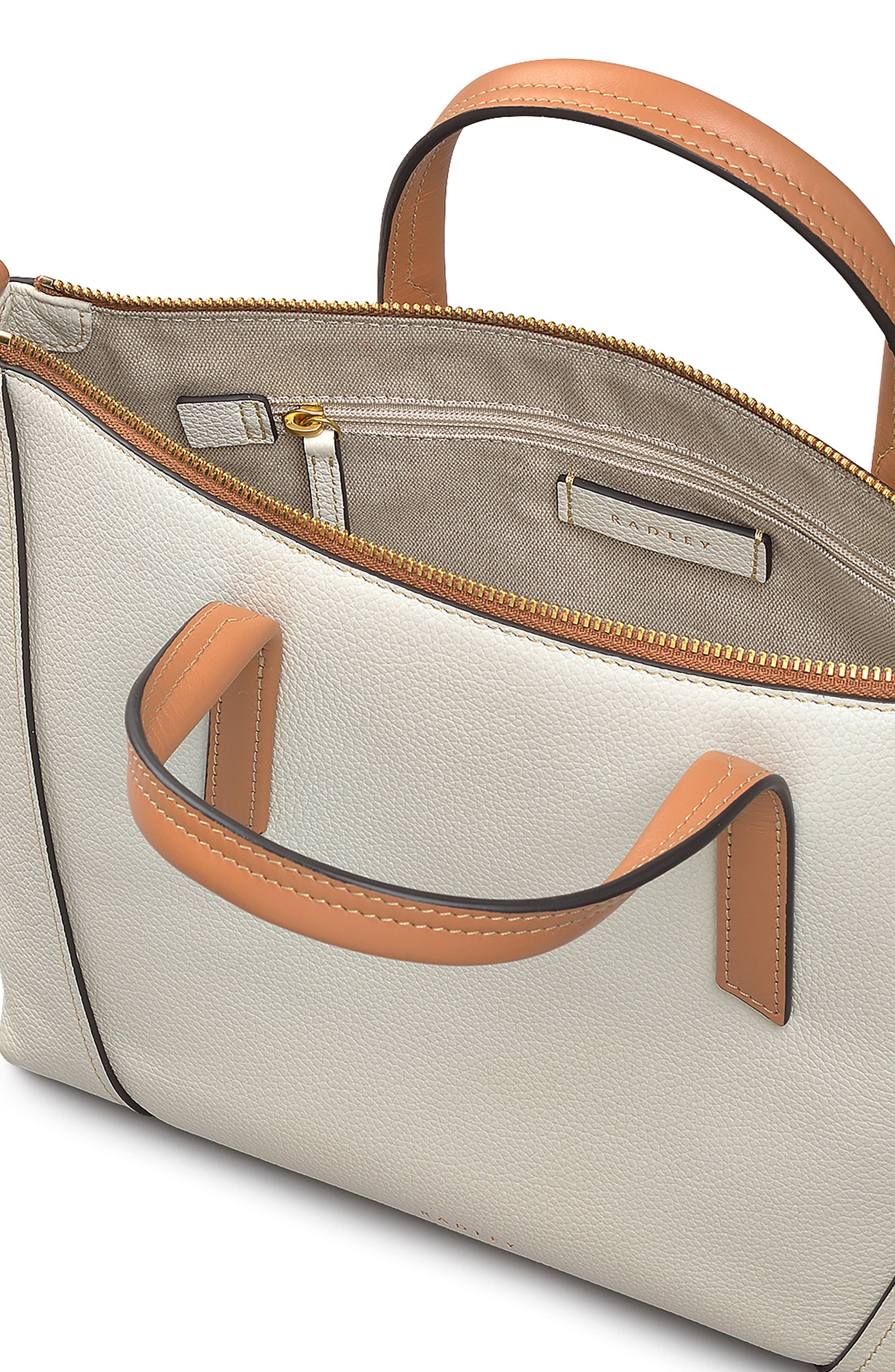 Radley Kendal Terrace Medium Satchel, Alternate, color, Chalk