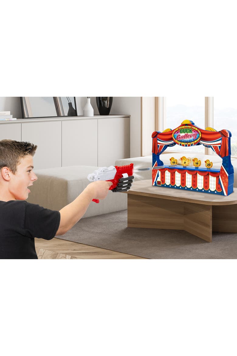 Duck Shooting Gallery Tabletop Game, Alternate, color, Multicolored