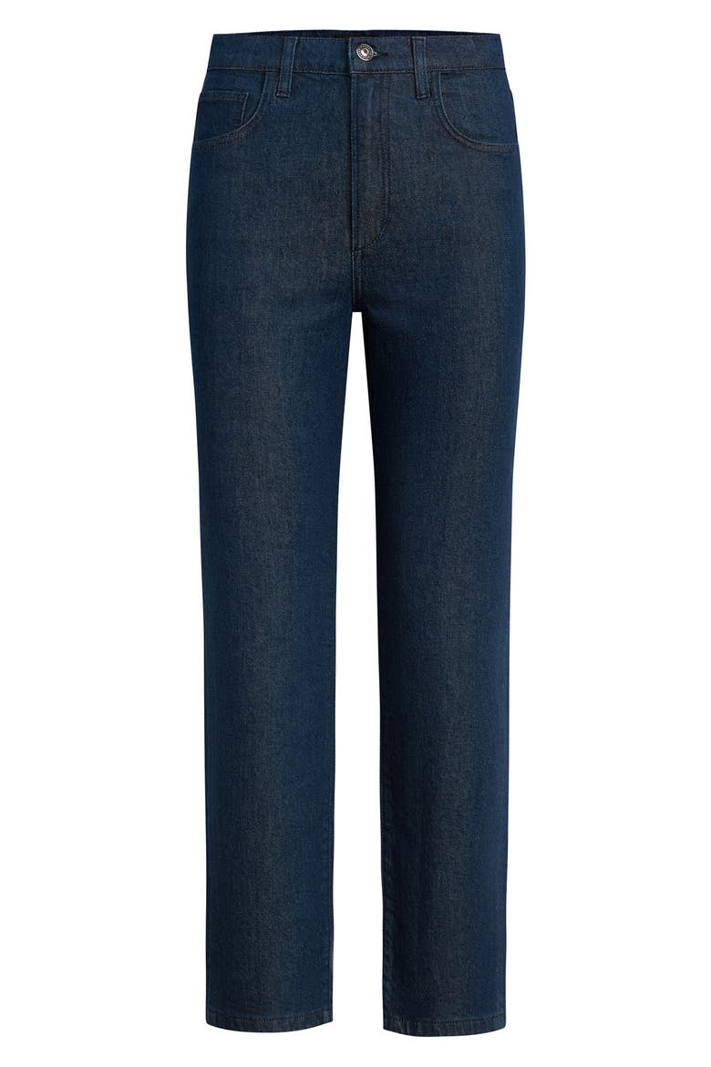 The Valentina Super High Waist Ankle Straight Leg Jeans, Alternate, color, PEPPER