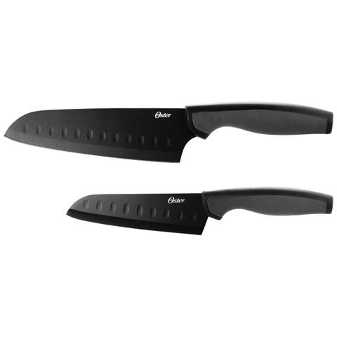 Slice Craft 2 Piece Stainless Steel Santoku Knife Set