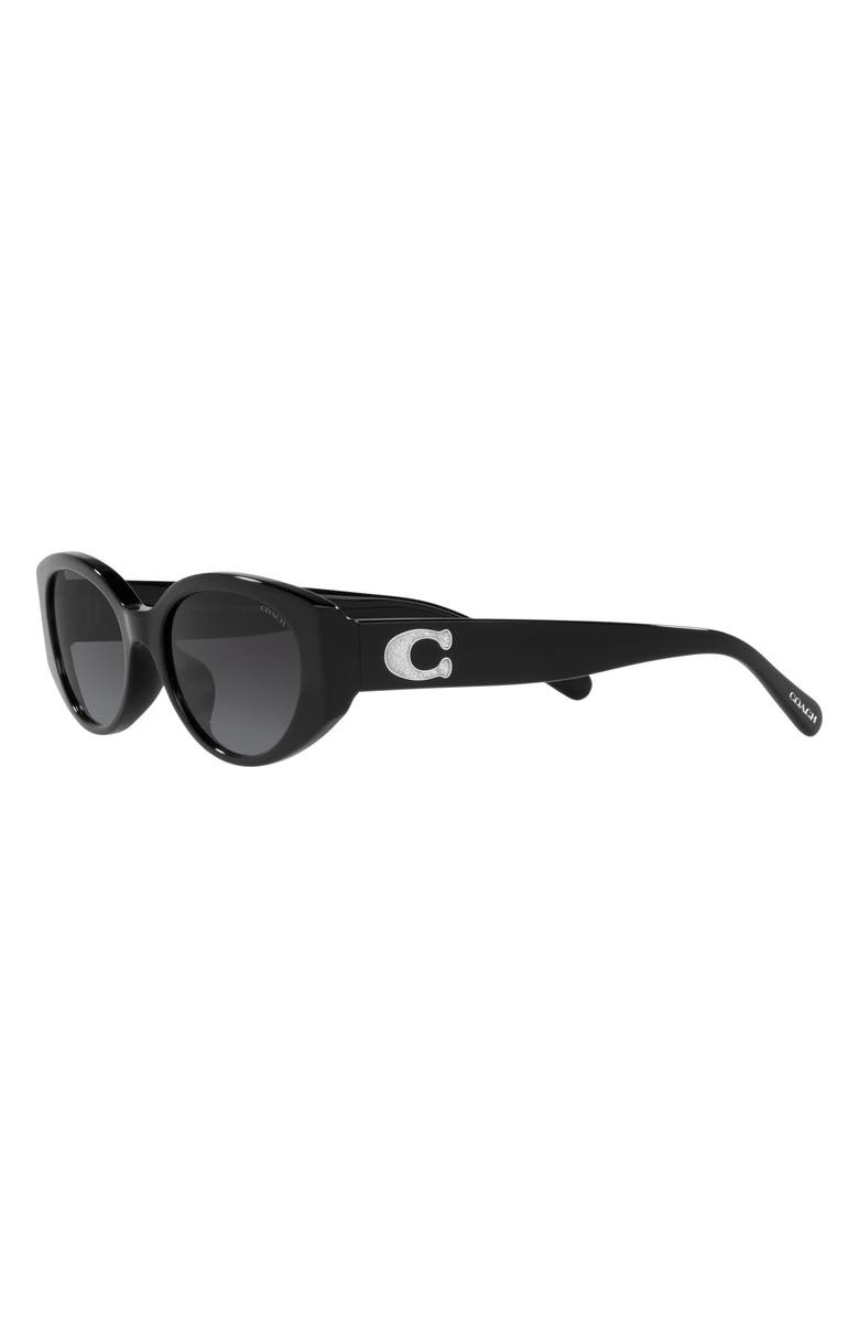 COACH 54mm Gradient Oval Sunglasses, Alternate, color, 
