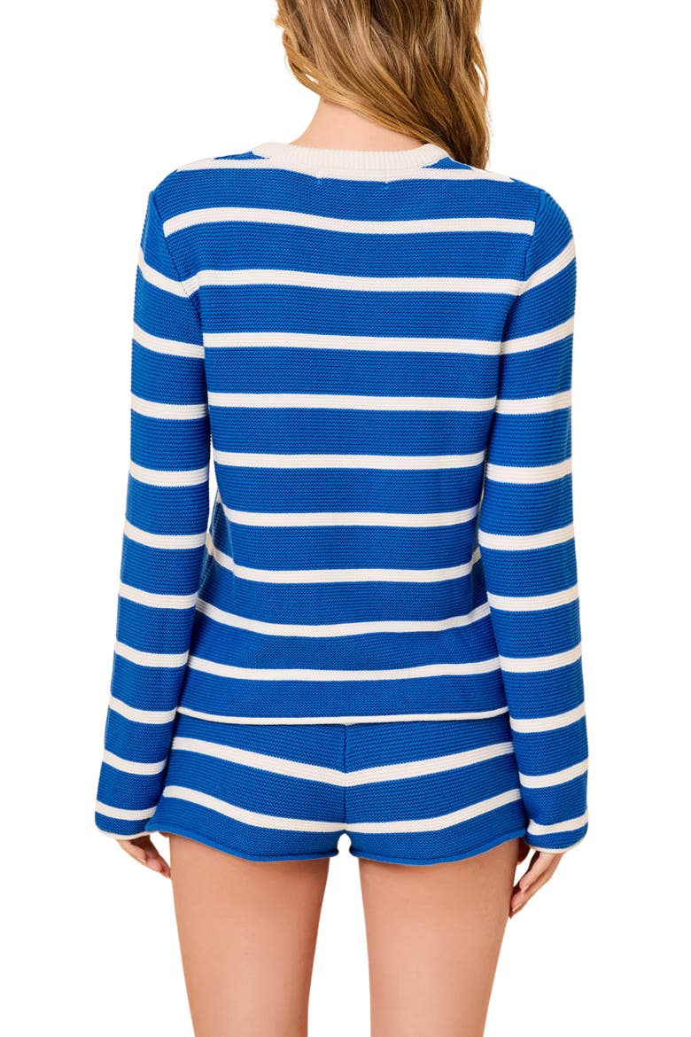 The Hudson Sweater, Alternate, color, OLYMPIAN BLUE BRETON STRIPE