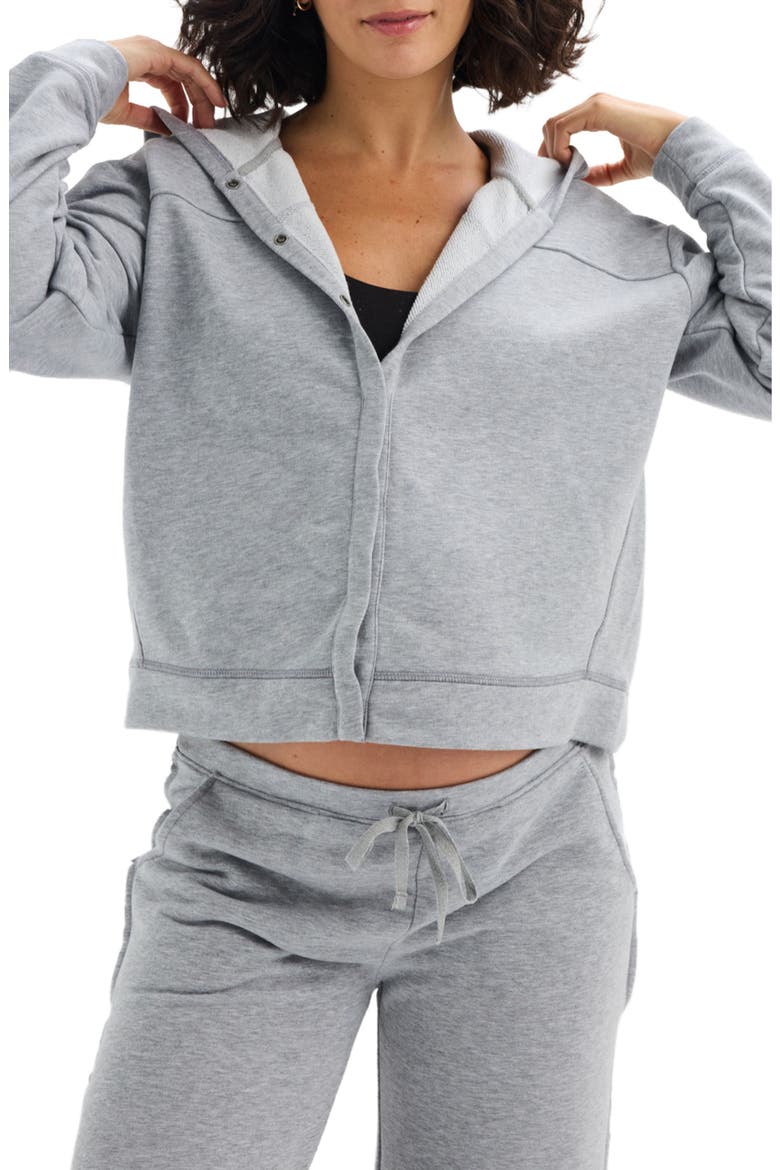 The Zoey Nursing Hoodie, Main, color, Grey Melange