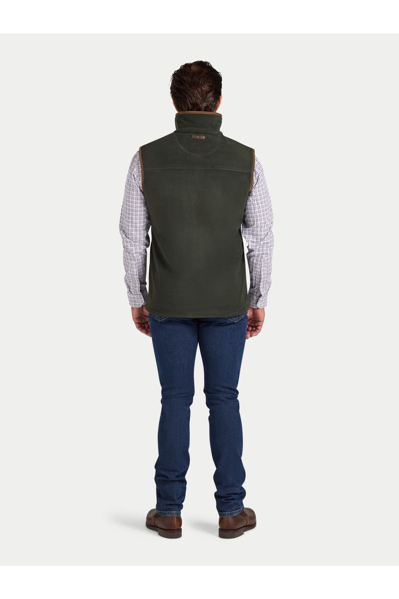 Fleece Gilet, Alternate, color, Forest