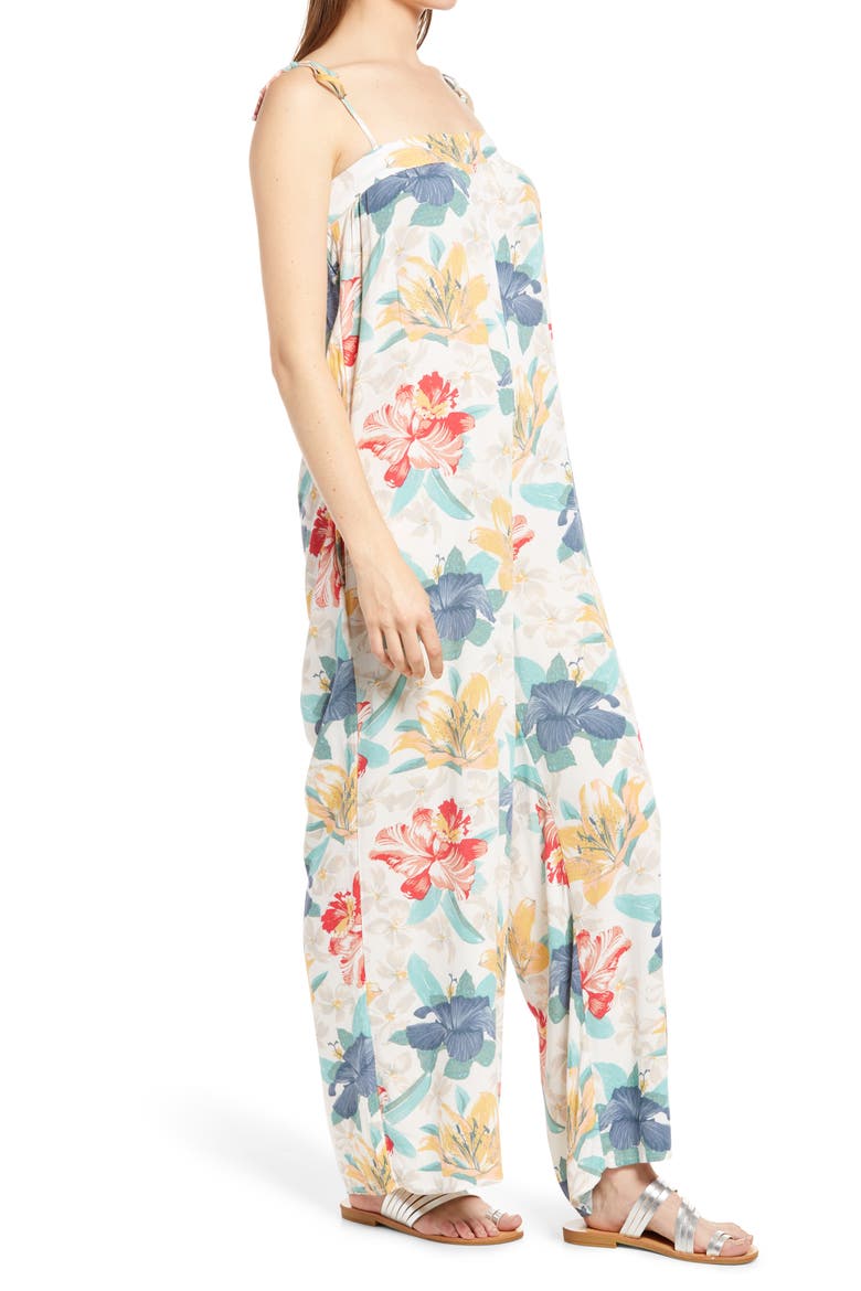 Elliot Tie Shoulder Cami Jumpsuit, Alternate, color, WHITE