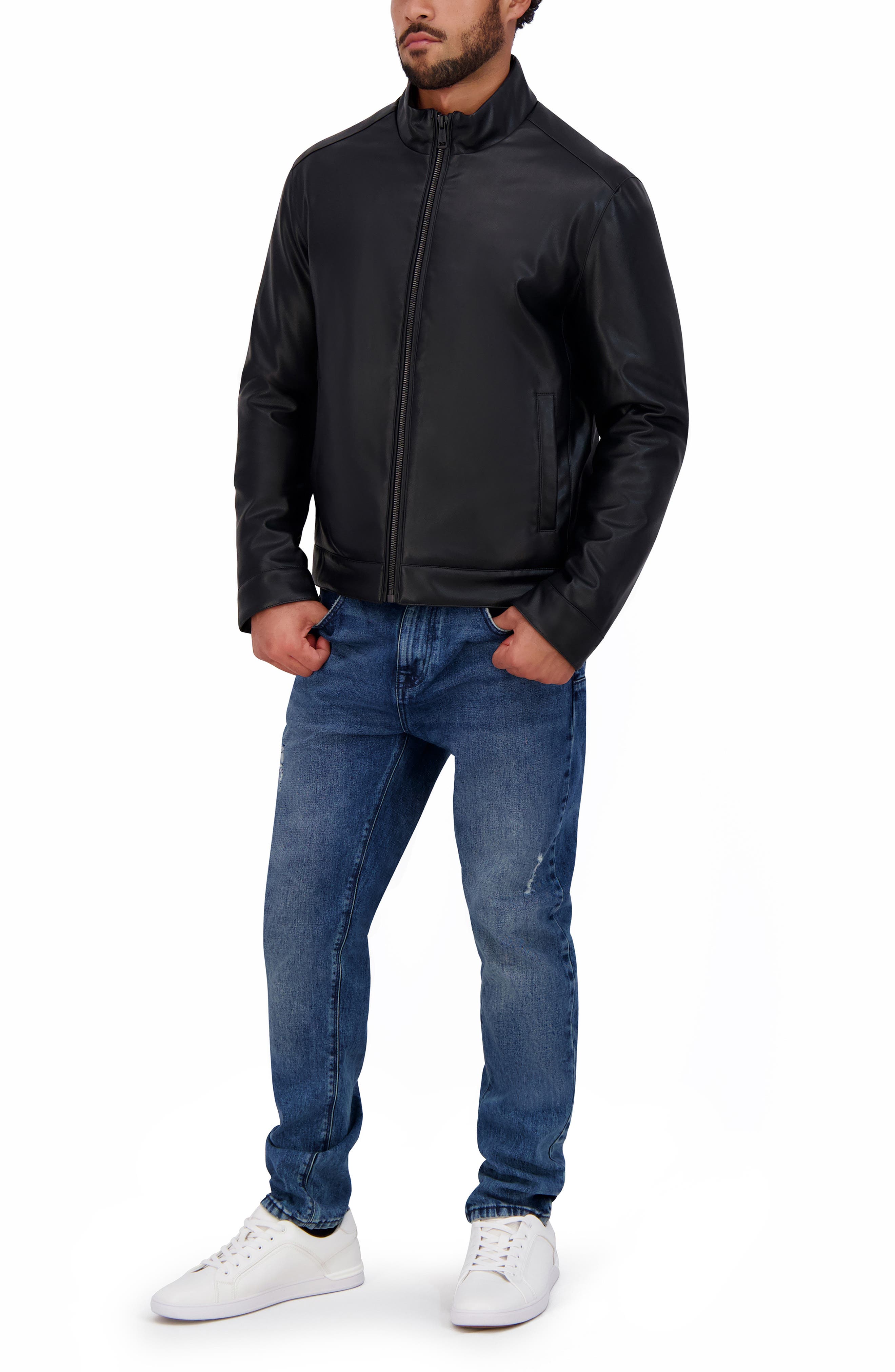 Cole Haan Signature Cole Haan Faux Leather Jacket (Men) | Nordstromrack