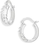 Sterling Forever Virginia Segmented Hoop Earrings