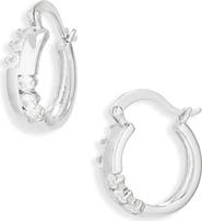 Sterling Forever Virginia Segmented Hoop Earrings