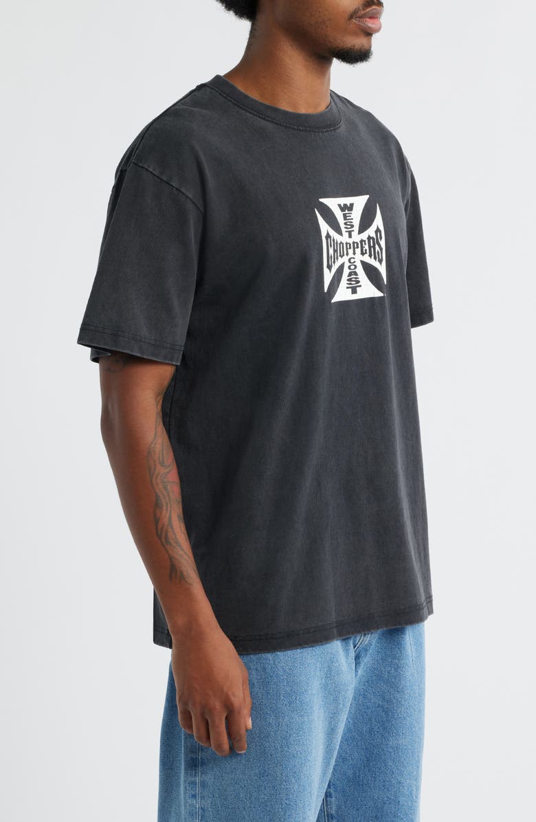 ID Supply Co West Coast Choppers Cotton Graphic T-Shirt, Alternate, color, Washed Black
