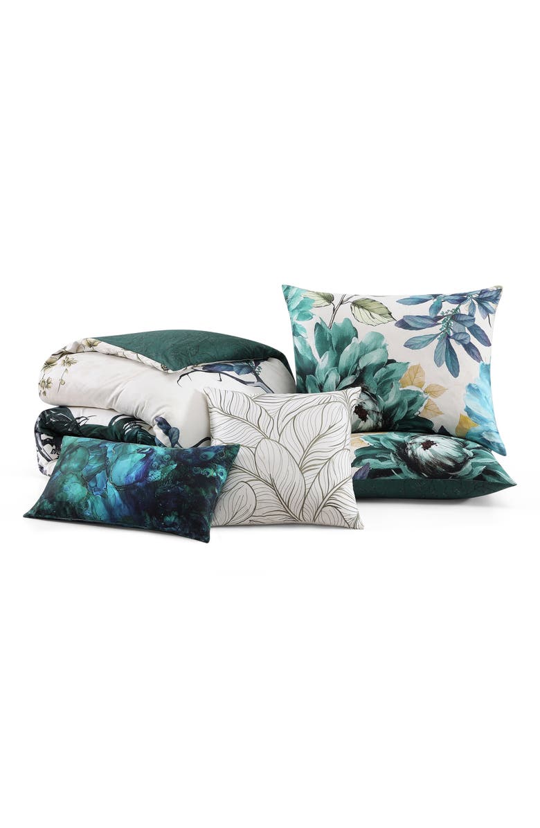 Bebejan Peacock Jardin Reversible Cotton Sateen Comforter Set, Alternate, color, 