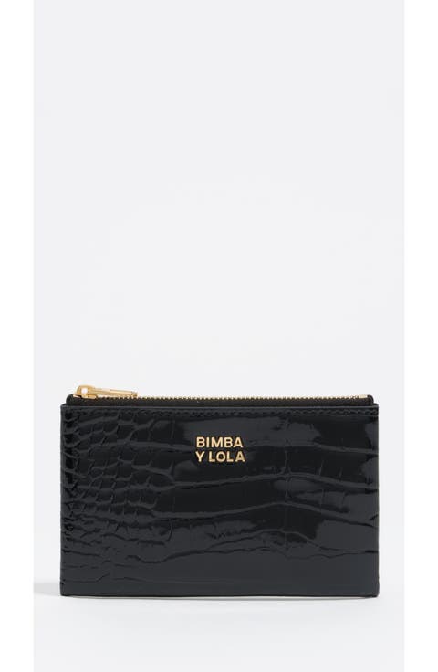 Shiny textured coin purse