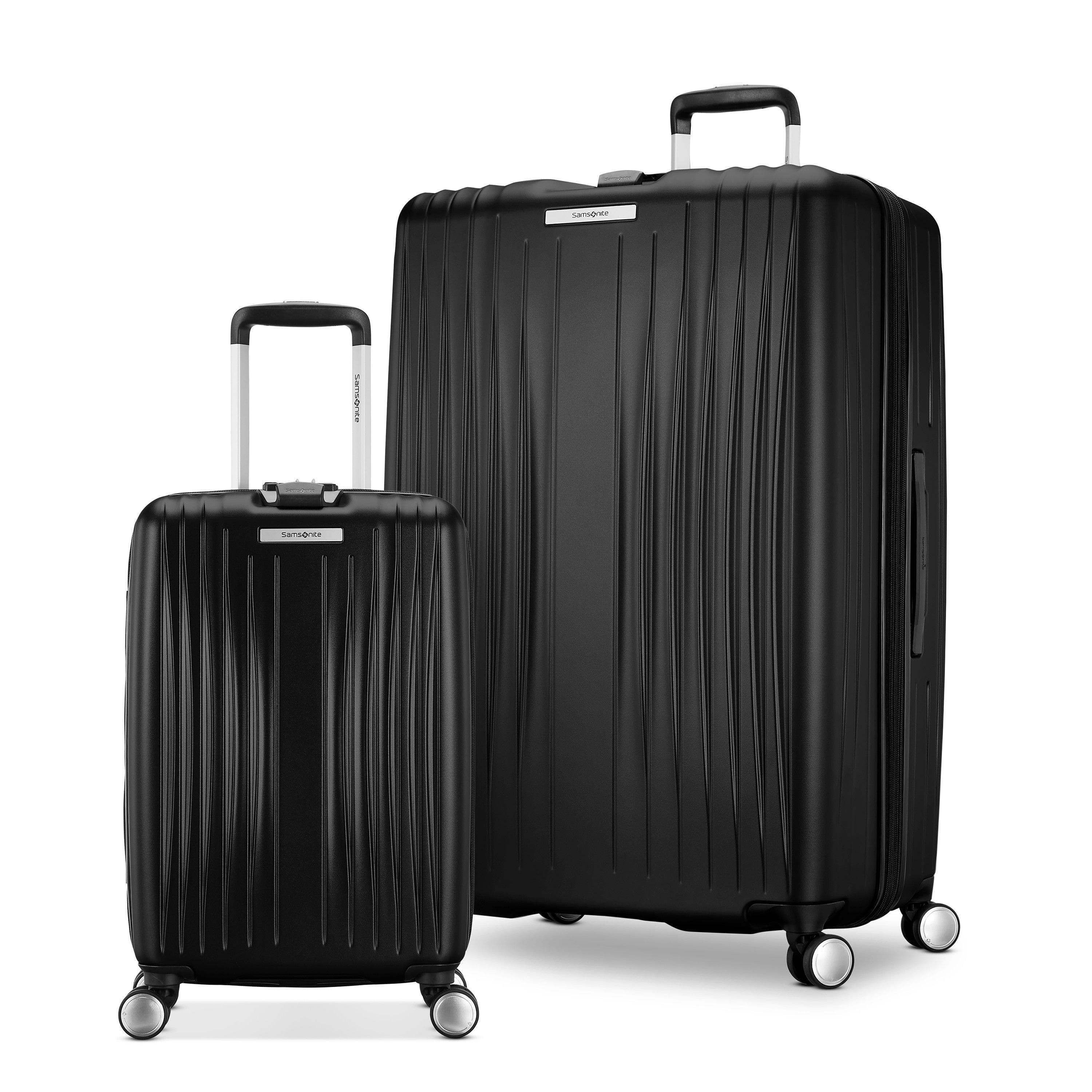 Samsonite Opto 3 Hardside 2 Piece Set (CO/LG) Spinner Luggage, Main, color, Black