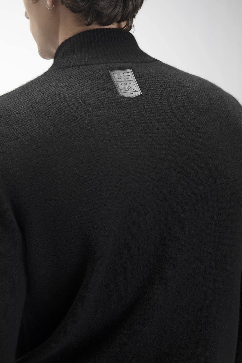 Didier Cashmere Puffer Jacket, Alternate, color, Black