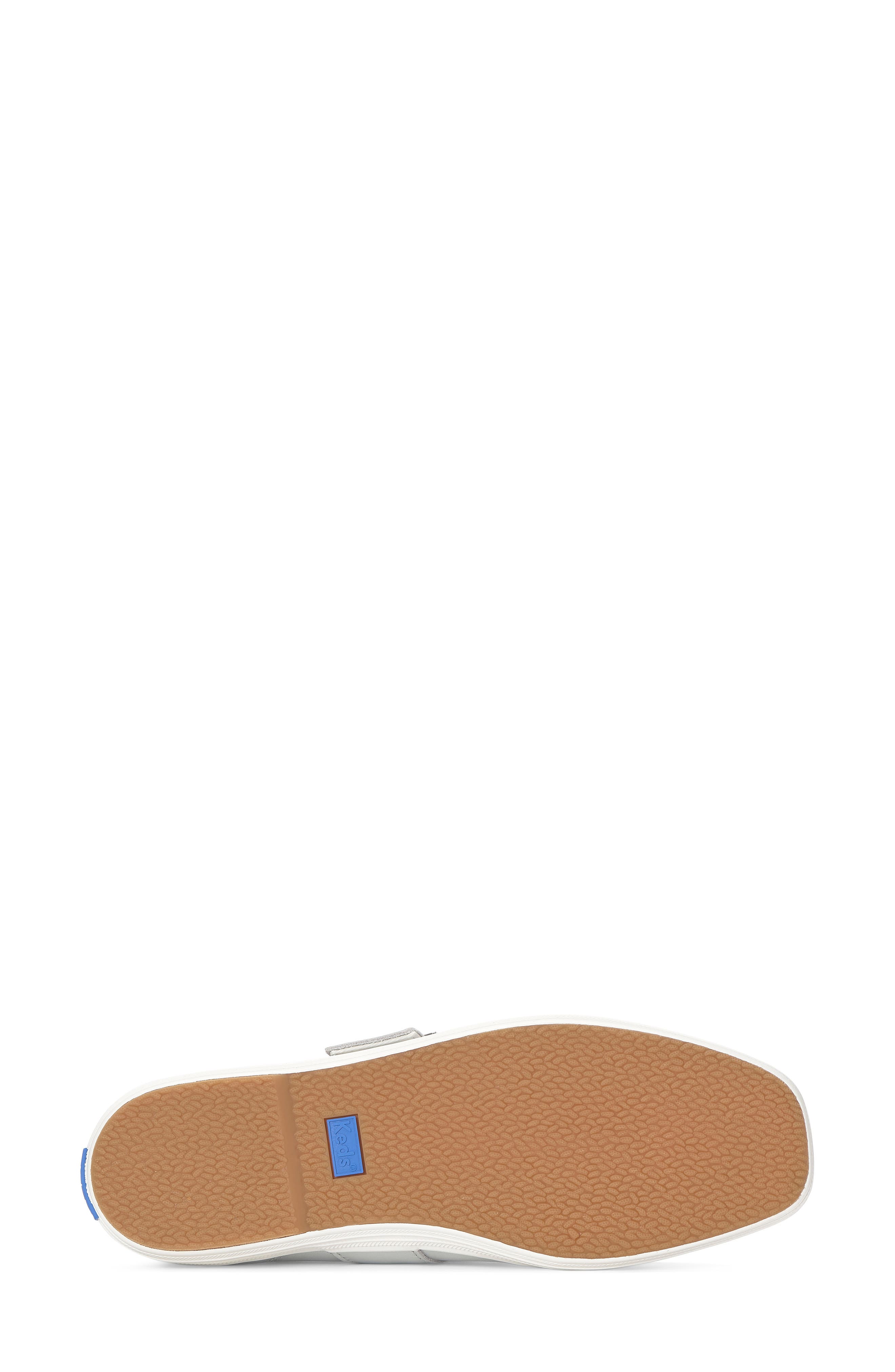 Square Toe Mary Jane Leather Flat, Alternate, color, SILVER