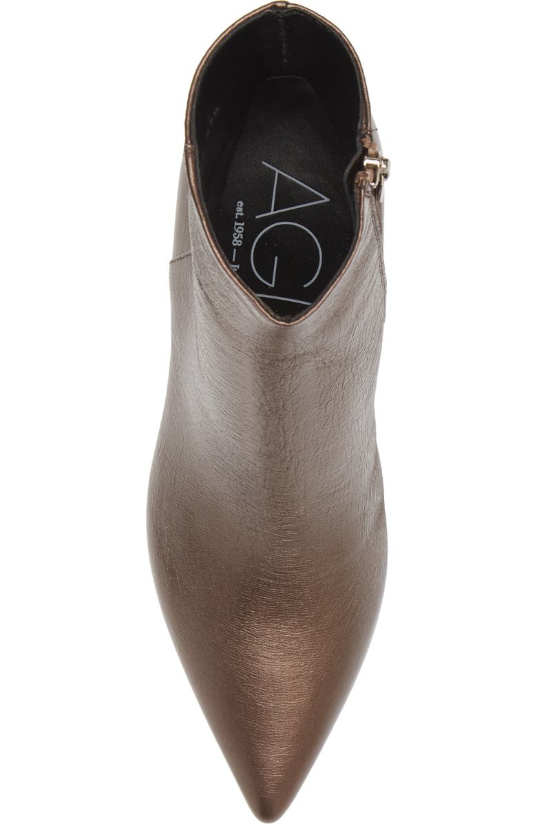 AGL Ide Metallic Leather Bootie, Alternate, color,
