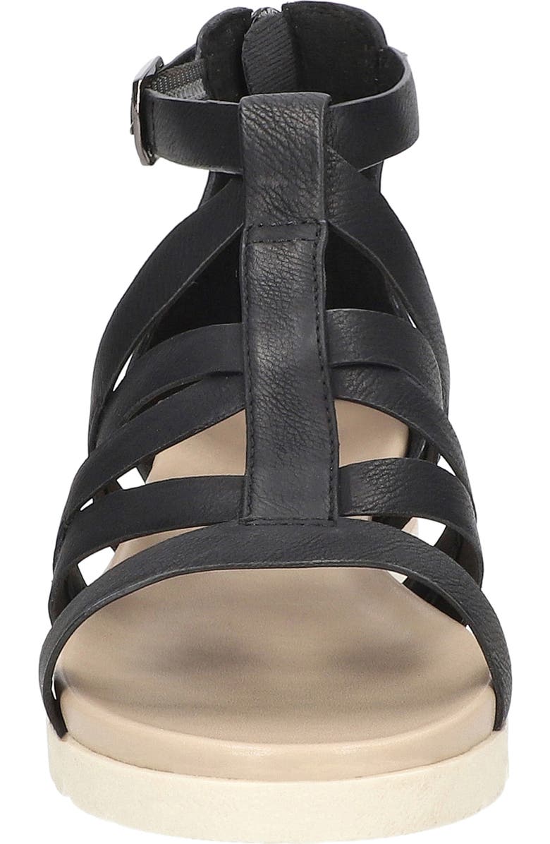 EASY STREET <p>Vila Faux Leather Sandal (Women)</p>, Alternate, color, Black