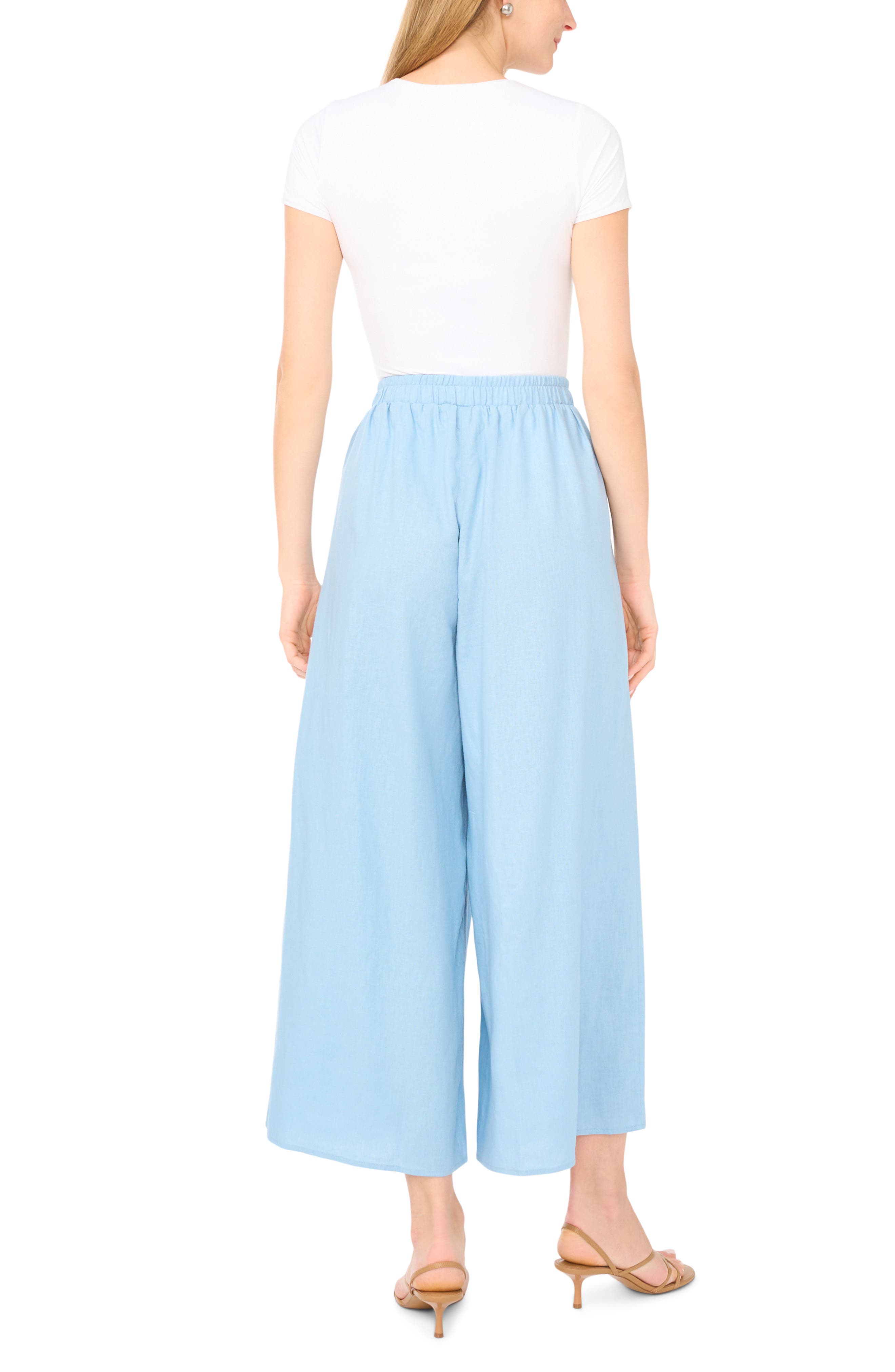 Ted Baker Drawstring Crop Wide Leg Pants (Women) | Nordstromrack